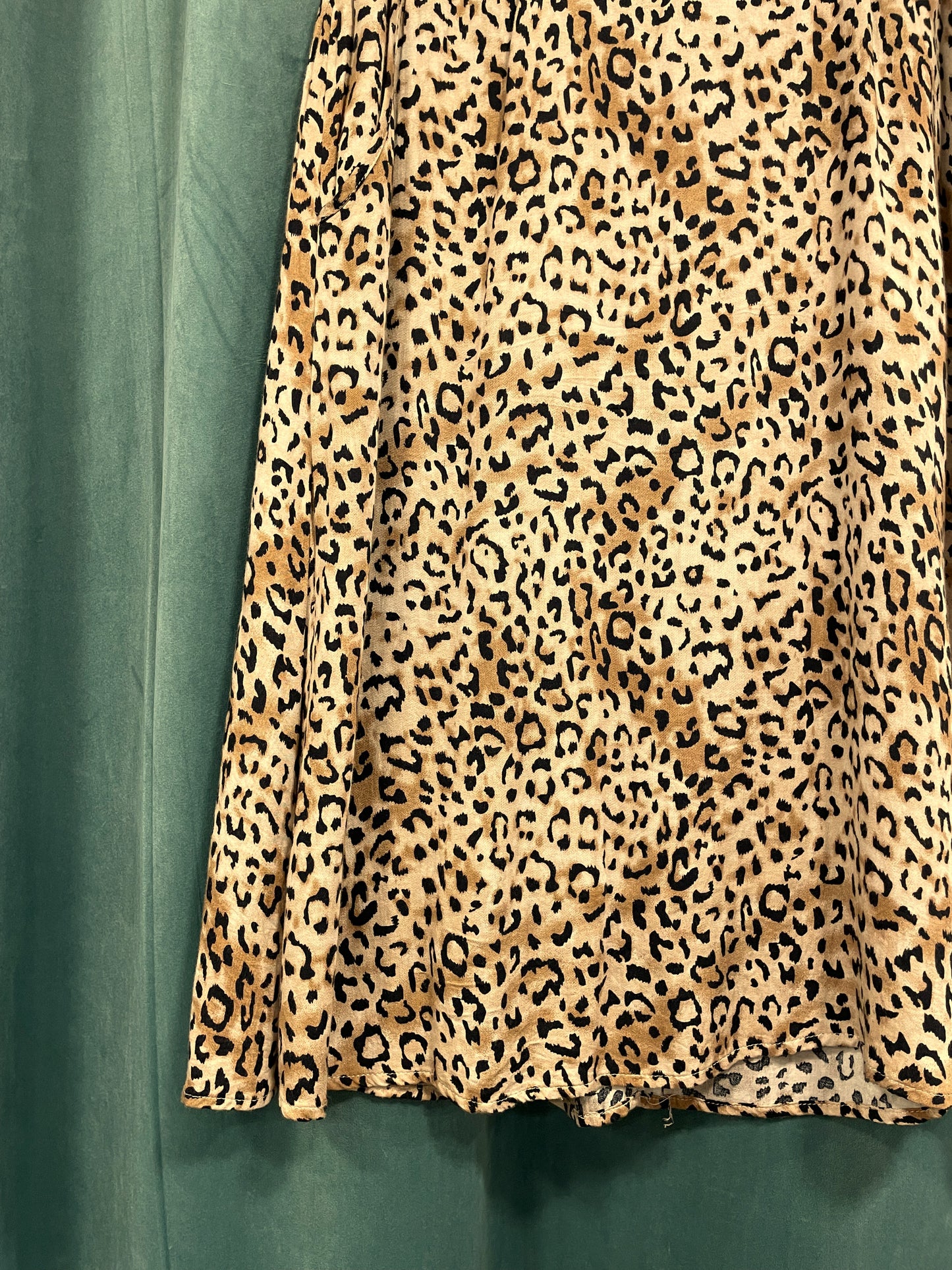 Animal Print Φούστα από Βισκόζη FRANSA σε Καφέ / Μπεζ χρώμα (Small)