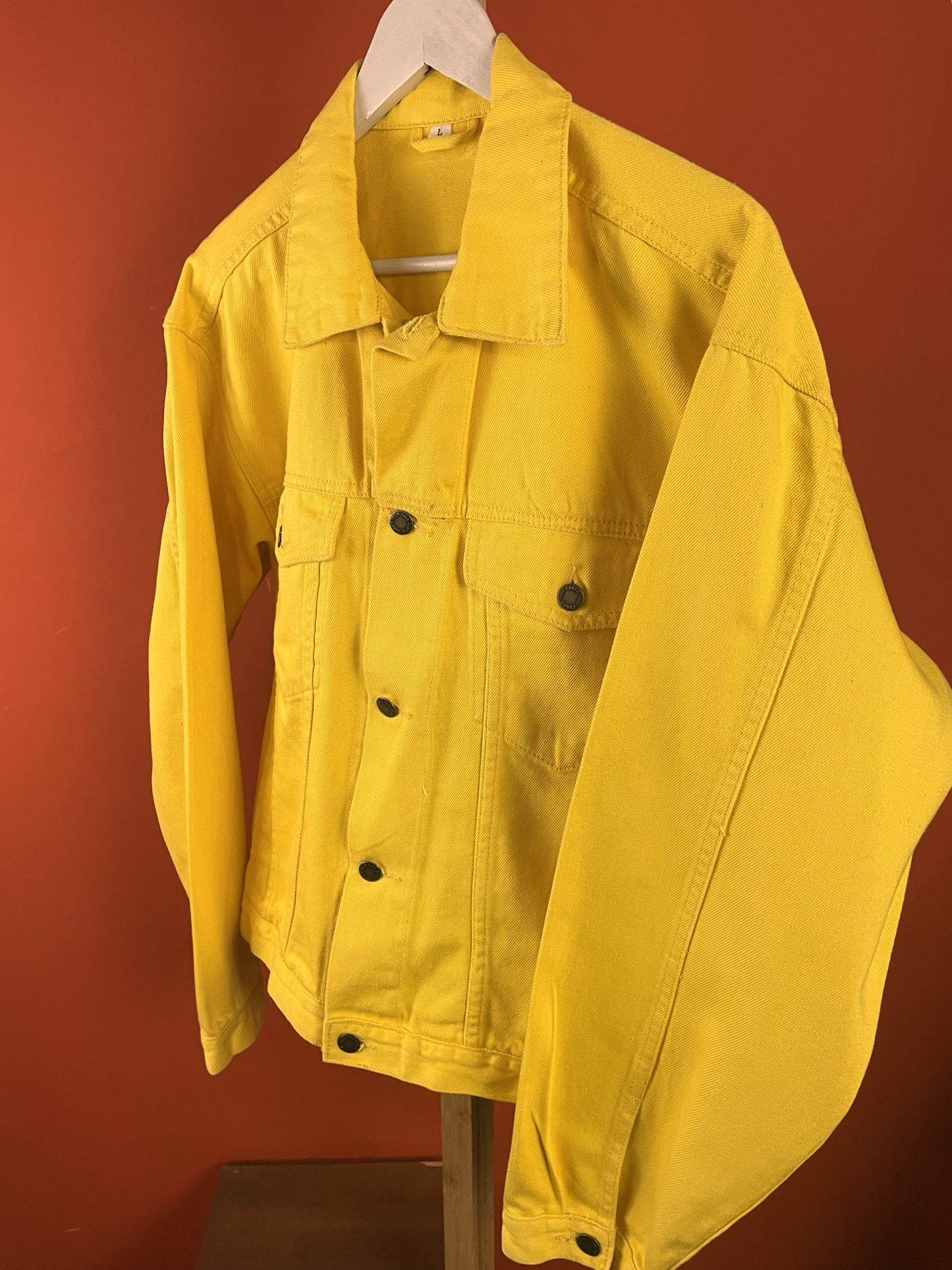 Vintage, Ανδρικό Τζιν Τζάκετ FADE OUT σε Κίτρινο Denim (Large)