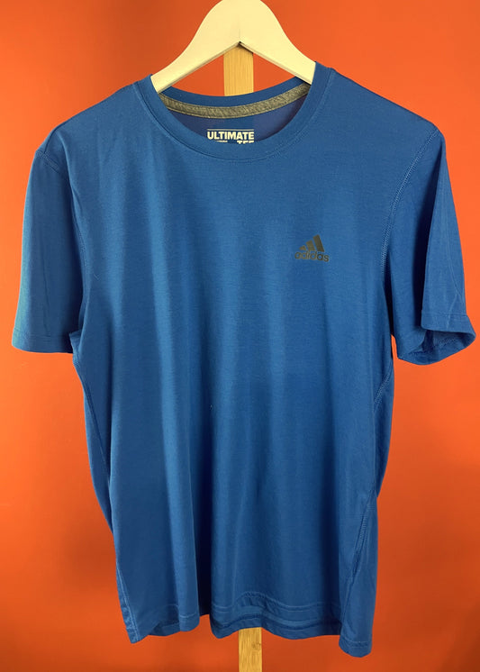 Ανδρική, Αθλητική Μπλούζα -T-Shirt ADIDAS Climalite σε Μπλε χρώμα (Medium)