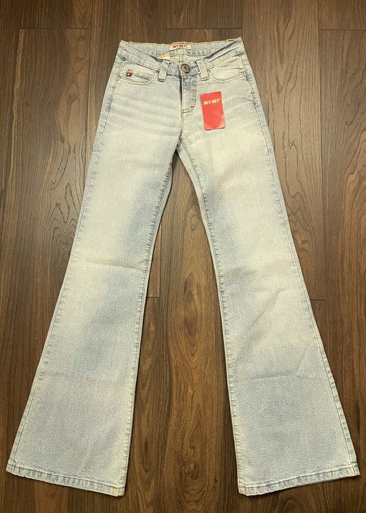 Dead Stock, Γυναικείο Tζιν Παντελόνι SET SET σε Ανοιχτό Σιέλ χρώμα (XS- No1)