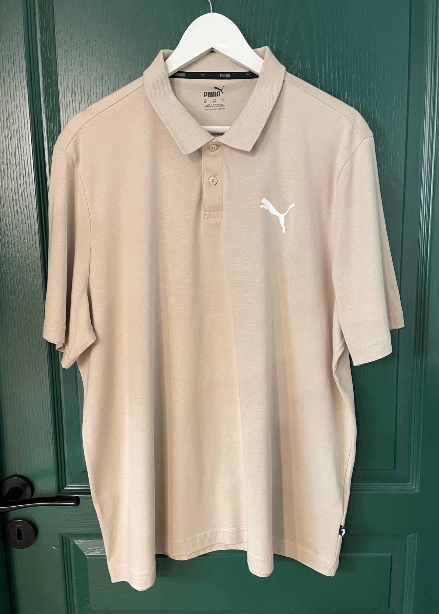 Stock, Κοντομάνικη Ανδρική Μπλούζα - T-Shirt PUMA σε Μπεζ χρώμα (XL)