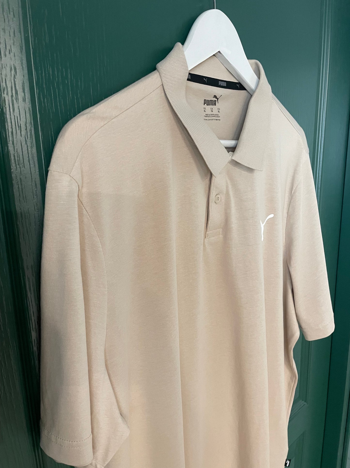 Stock, Κοντομάνικη Ανδρική Μπλούζα - T-Shirt PUMA σε Μπεζ χρώμα (XL)