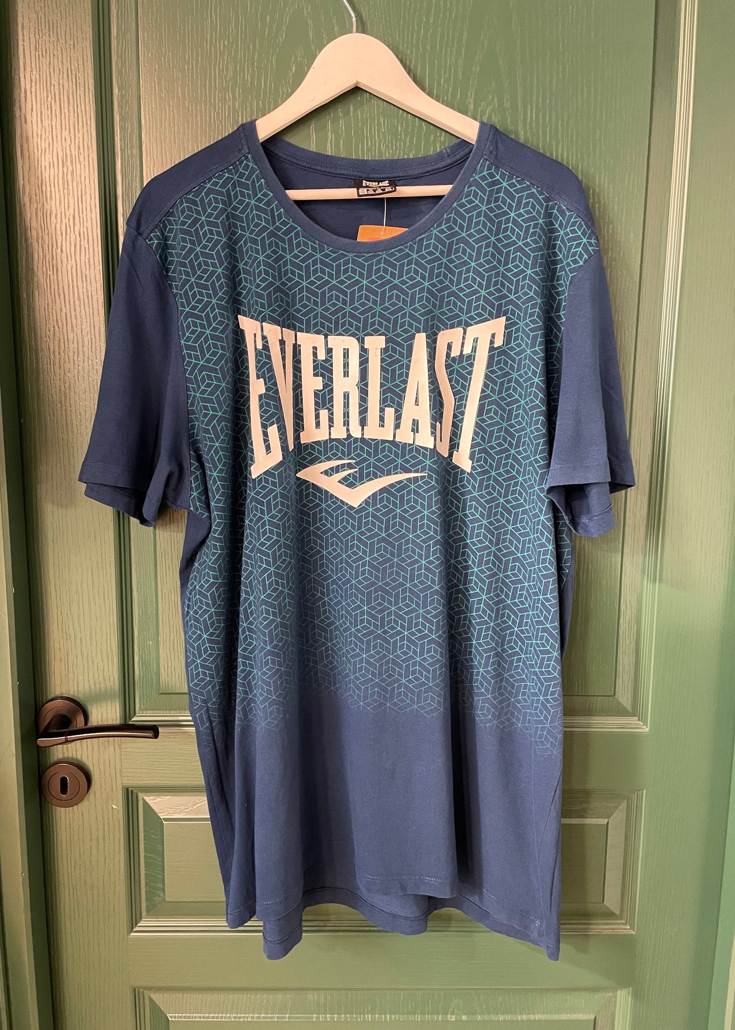 Ανδρική, Kοντομάνικη Μπλούζα -T-Shirt EVERLAST σε Πετρόλ χρώμα (XL/2XL)