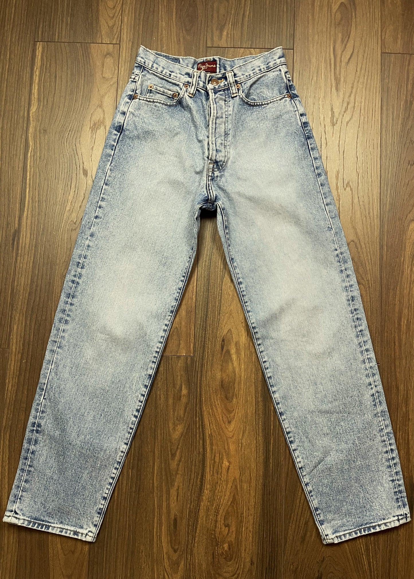 Γυναικείο Τζιν Παντελόνι PEPE JEANS London σε Ξεθωριασμένο Σιέλ Denim (XS/S)