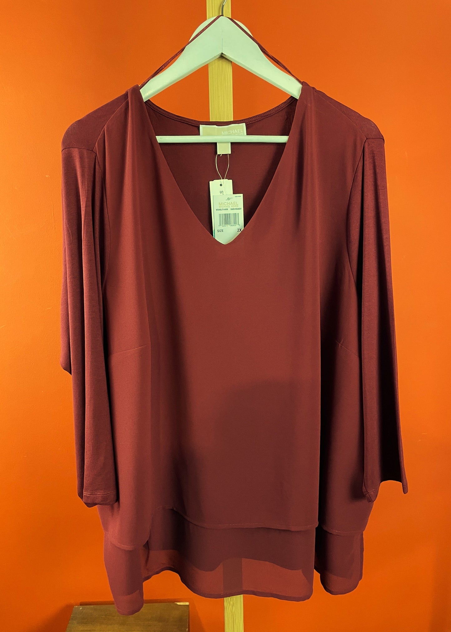 Stock, Γυναικεία Μπλούζα MICHAEL KORS σε Βυσσινί χρώμα (2XL)
