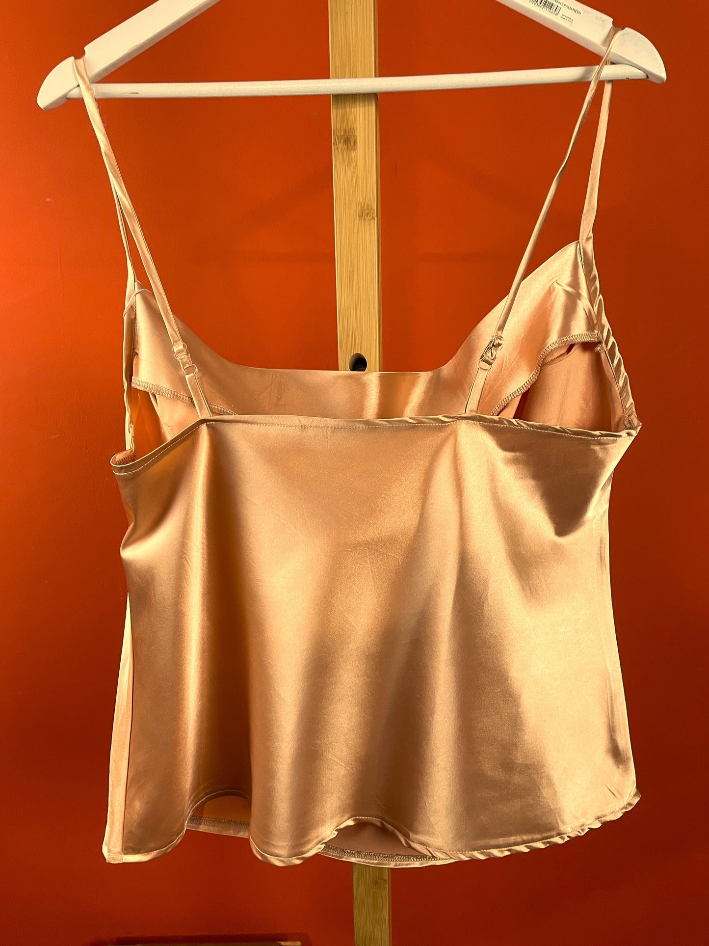 Stock, Top / Lingerie με Τιράντες σε Σαμπανιζέ χρώμα (XL)