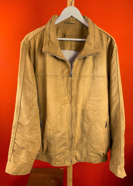 Ανδρικό, Σουέτ Τζάκετ WALBUSCH UltraSkin σε Καμηλό χρώμα (Άνετο XL)