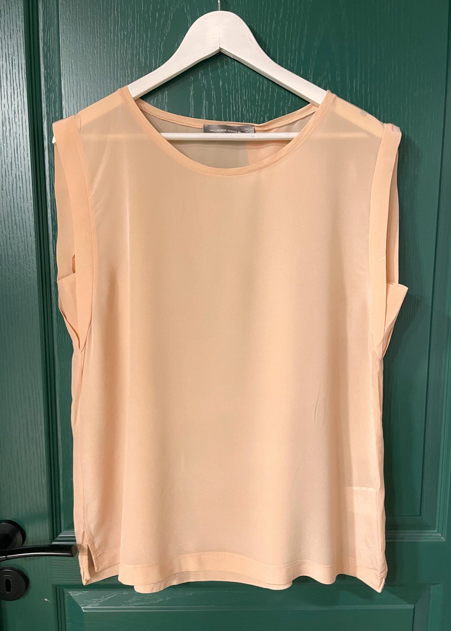 Μεταξωτή Γυναικεία Μπλούζα HALLHUBER DONNA σε Nude χρώμα (L/XL - 44(EUR))