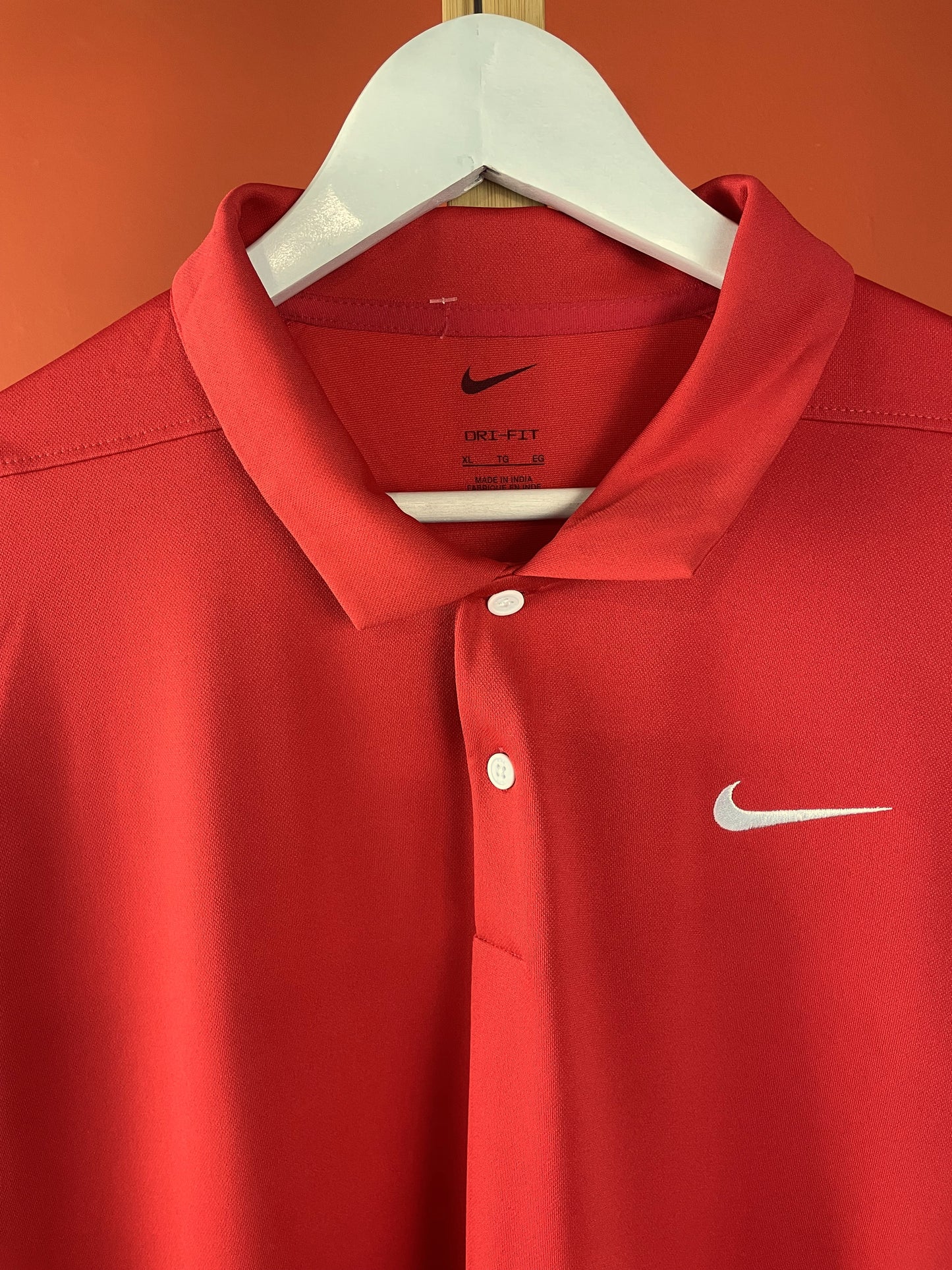 Ανδρική Αθλητική Μπλούζα - T-Shirt NIKE Dri-Fit σε Κόκκινο χρώμα (XL)
