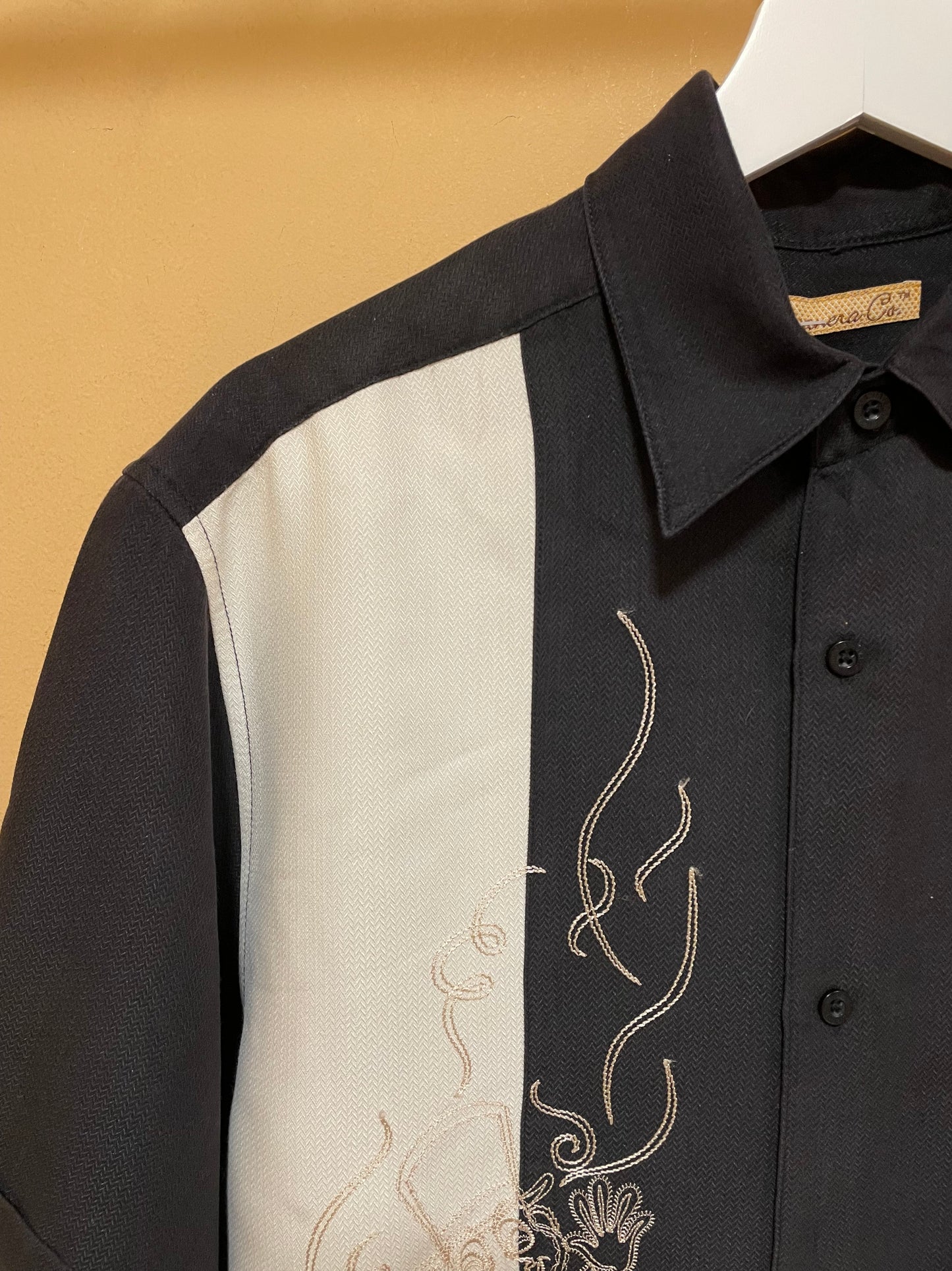 Hawaiian Ανδρικό Πουκάμισο THE HAVANERA Co σε Ασπρόμαυρο χρώμα (Άνετο S)