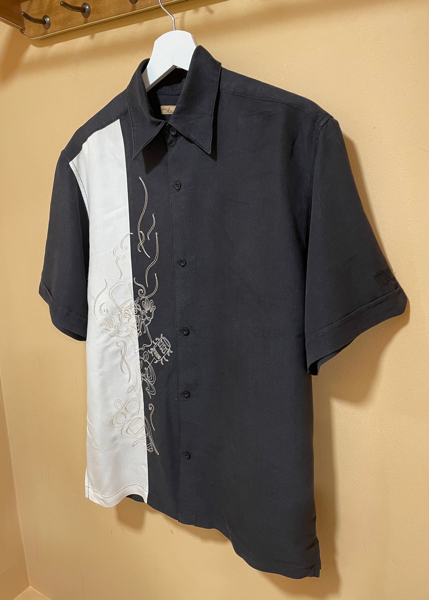 Hawaiian Ανδρικό Πουκάμισο THE HAVANERA Co σε Ασπρόμαυρο χρώμα (Άνετο S)