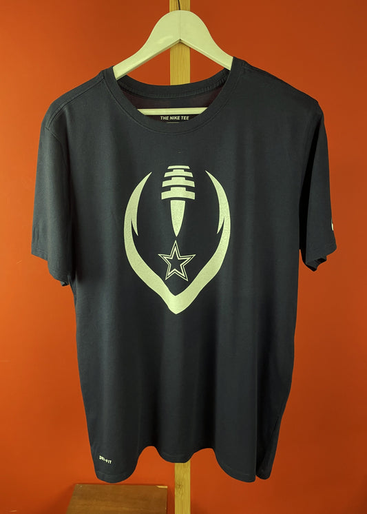 Κοντομάνικη, Γυναικεία Μπλούζα - T-Shirt NIKE Dri-Fit σε Σκούρο Μπλε χρώμα (Large)