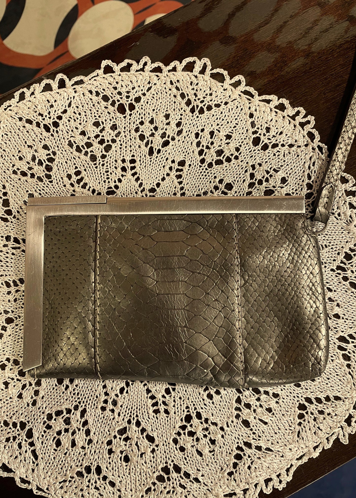 Κροκό Πορτοφόλι CALVIN KLEIN σε Bronze - Χακί χρώμα