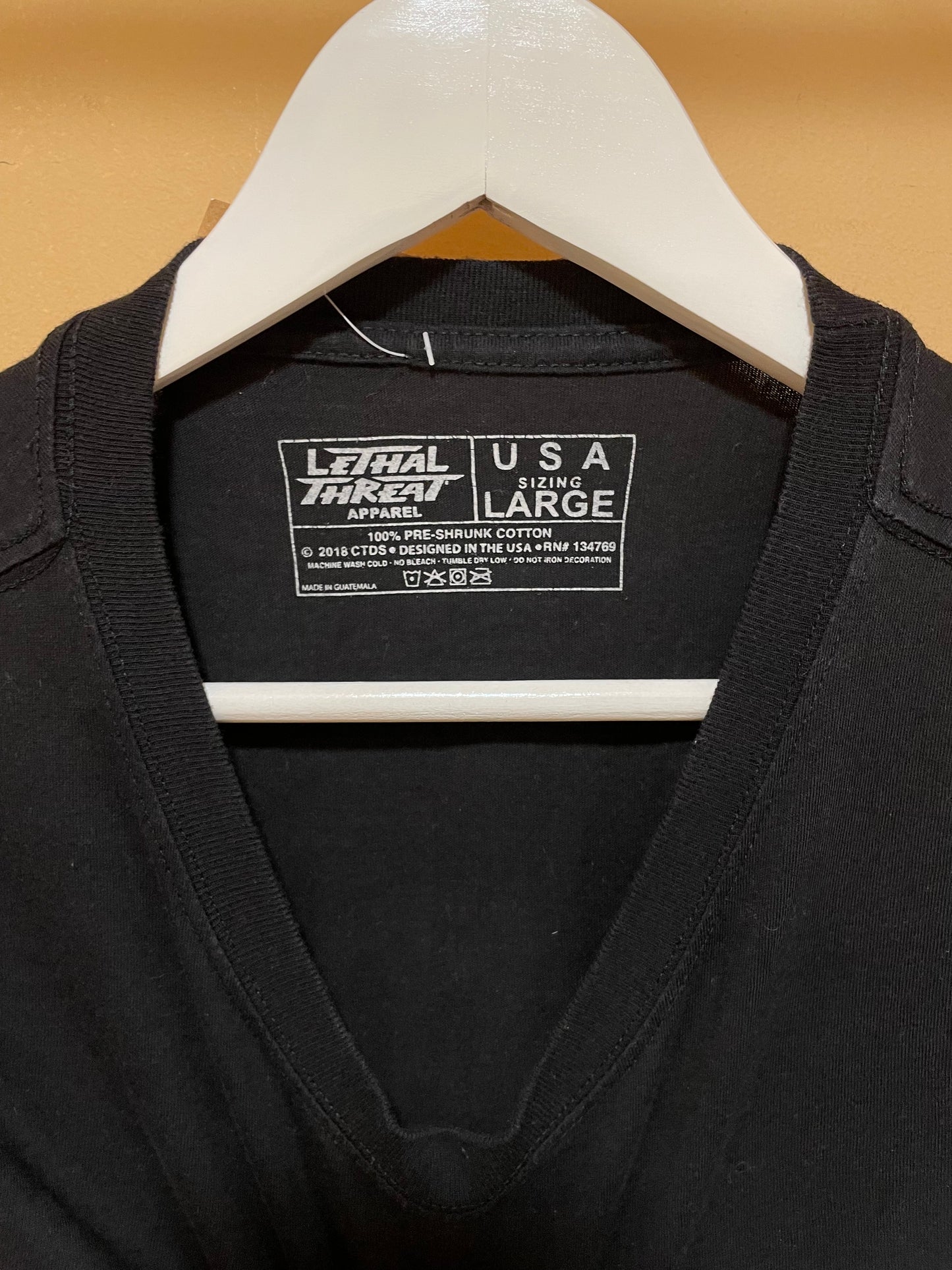 Ανδρικό T-Shirt LETHAL THREAT APPAREL σε Μαύρο χρώμα (Large)