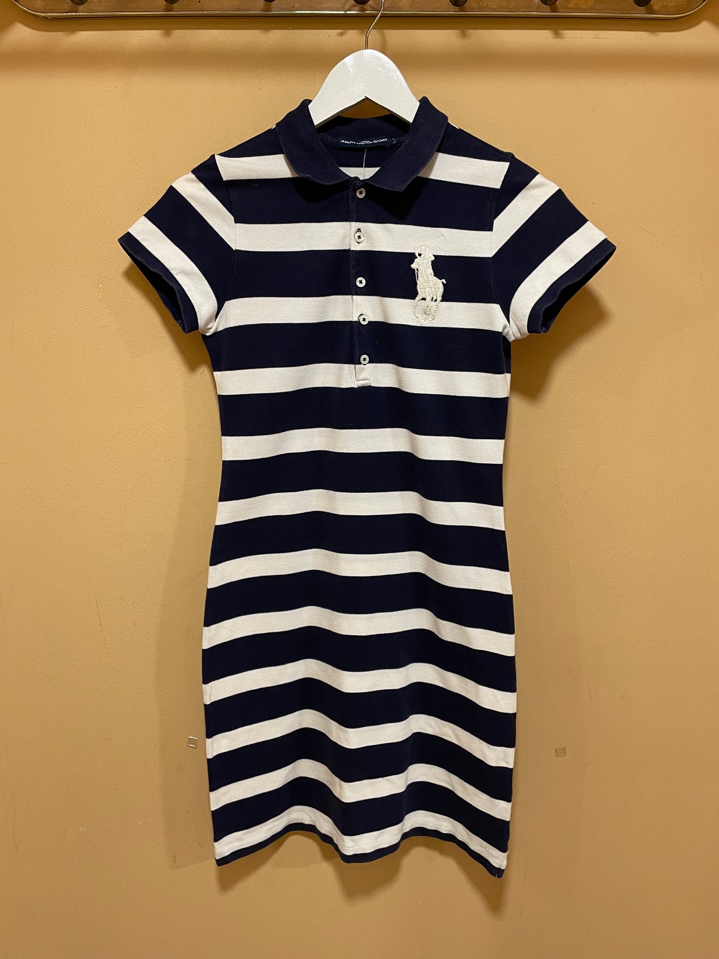 Σπορ Γυναικείο Φόρεμα RALPH LAUREN σε Σκούρο Μπλε - Λευκό χρώμα (XS/S)