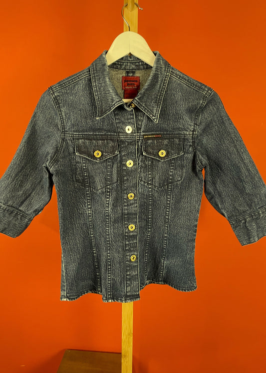Vintage, Γυναικείο Τζιν Τζάκετ PARASUCO JEANS σε Σκούρο Μπλε Denim (Small)