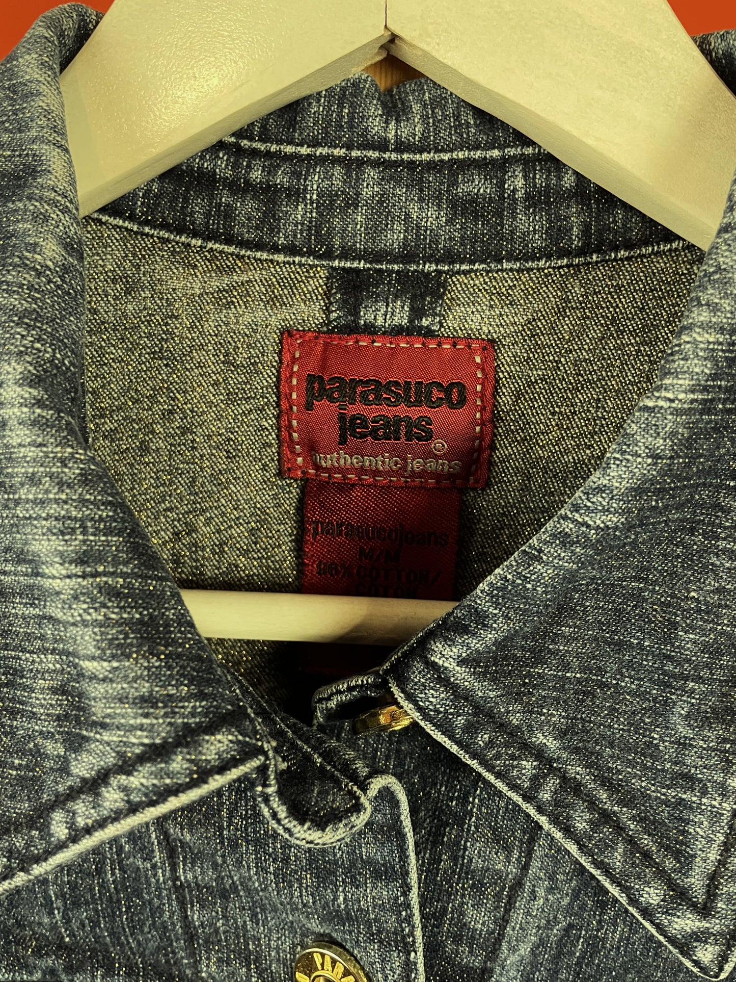 Vintage, Γυναικείο Τζιν Τζάκετ PARASUCO JEANS σε Σκούρο Μπλε Denim (Small)