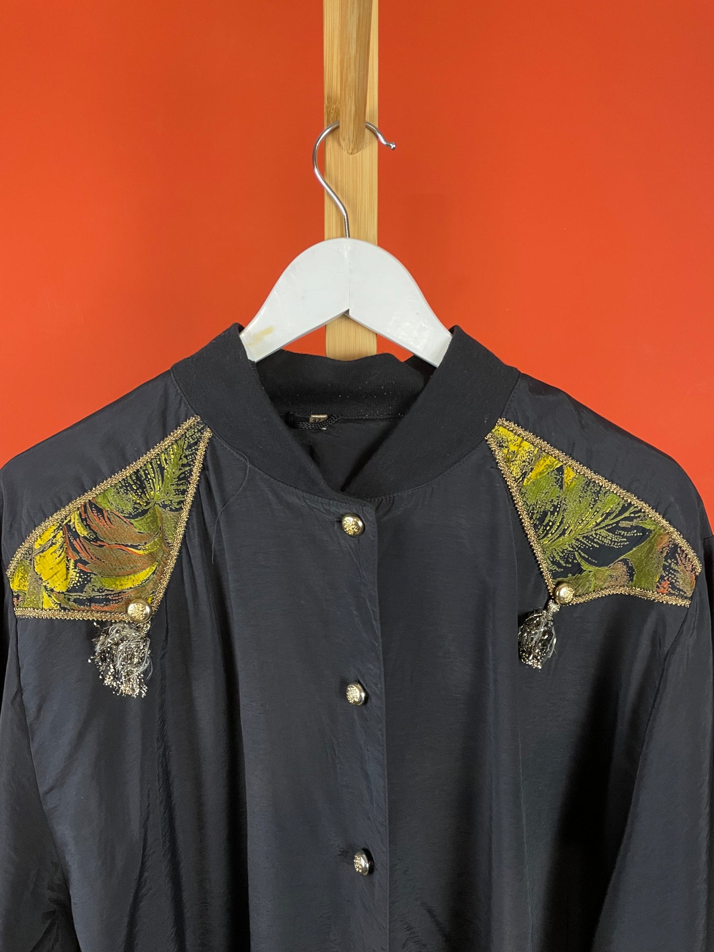 Vintage, 80s Γυναικείο Τζάκετ σε Μαύρο χρώμα (Large)