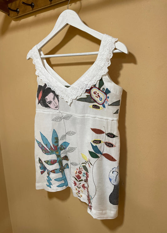 Καλοκαιρινή Γυναικεία Μπλούζα DESIGUAL σε Λευκό χρώμα (Small)