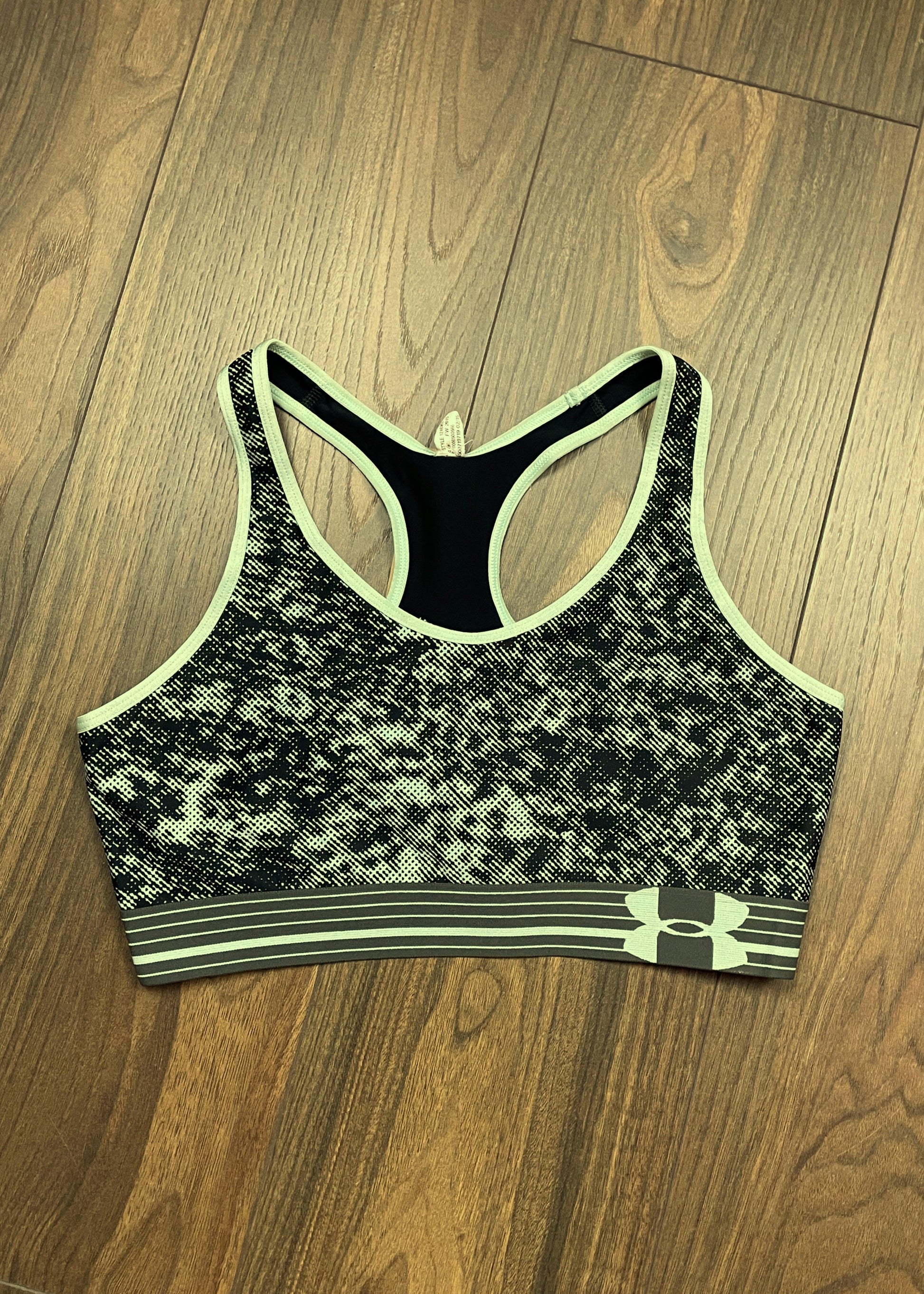 Γυναικείο Αθλητικό Μπουστάκι UNDER ARMOUR σε Μαύρο - Μέντα (M/L)