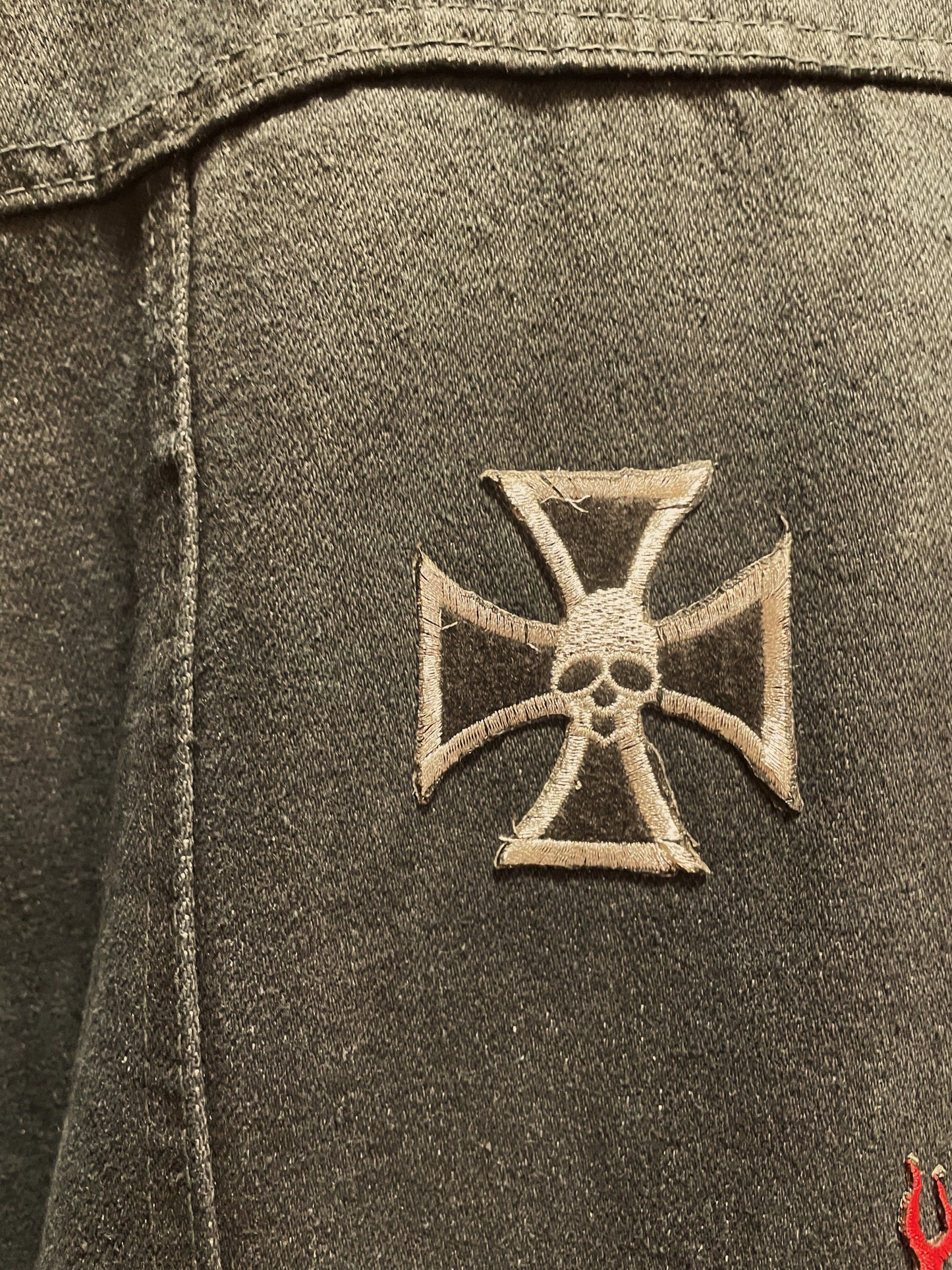 Vintage, Τζιν Τζάκετ RIFLE σε Μαύρο χρώμα (ΑΝΔΡΙΚΟ M - ΓΥΝΑΙΚΕΙΟ M/L)