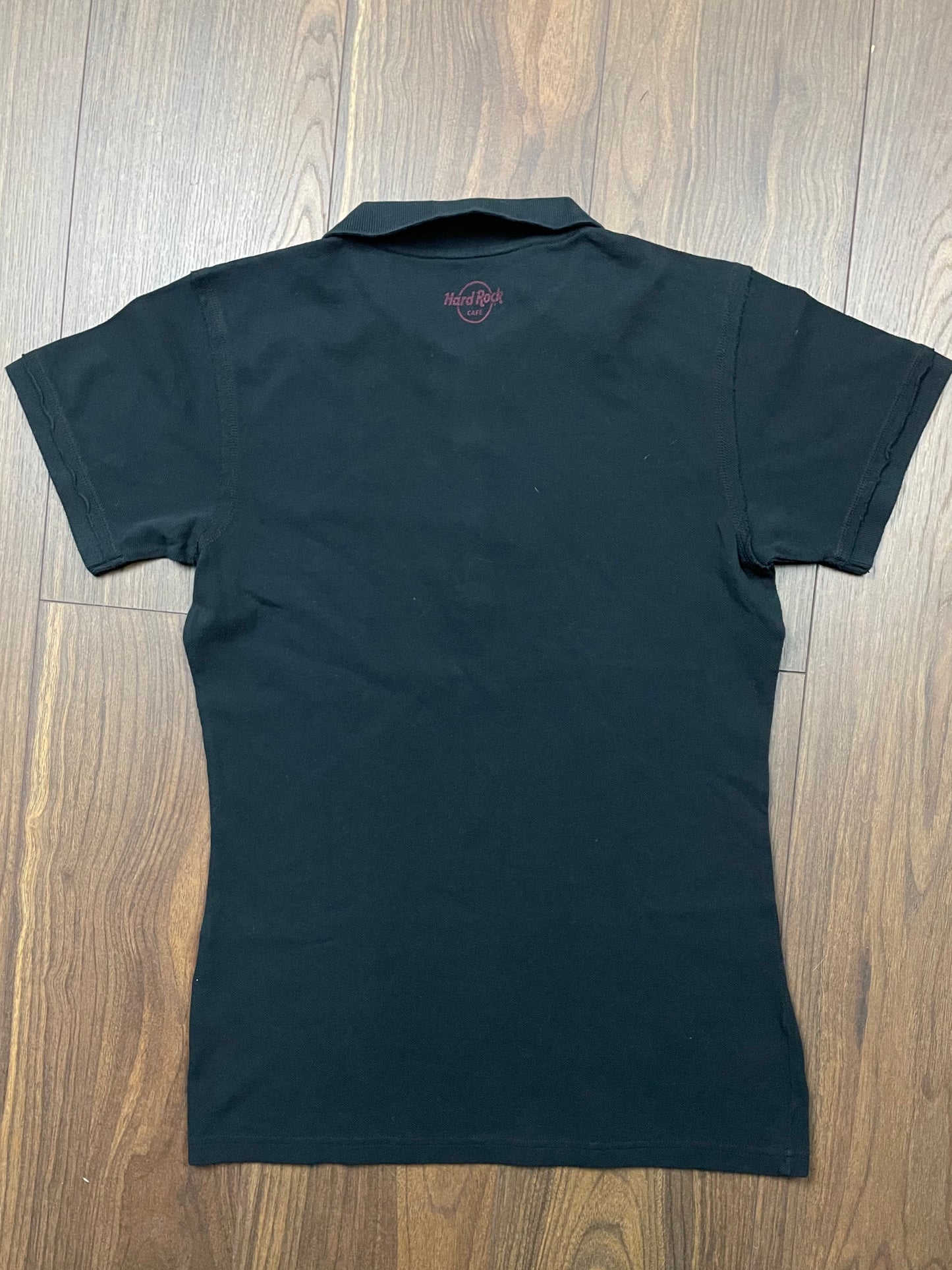 Γυναικεία Μπλούζα - T-Shirt Στυλ Polo HARD ROCK σε Μαύρο Χρώμα (Medium)