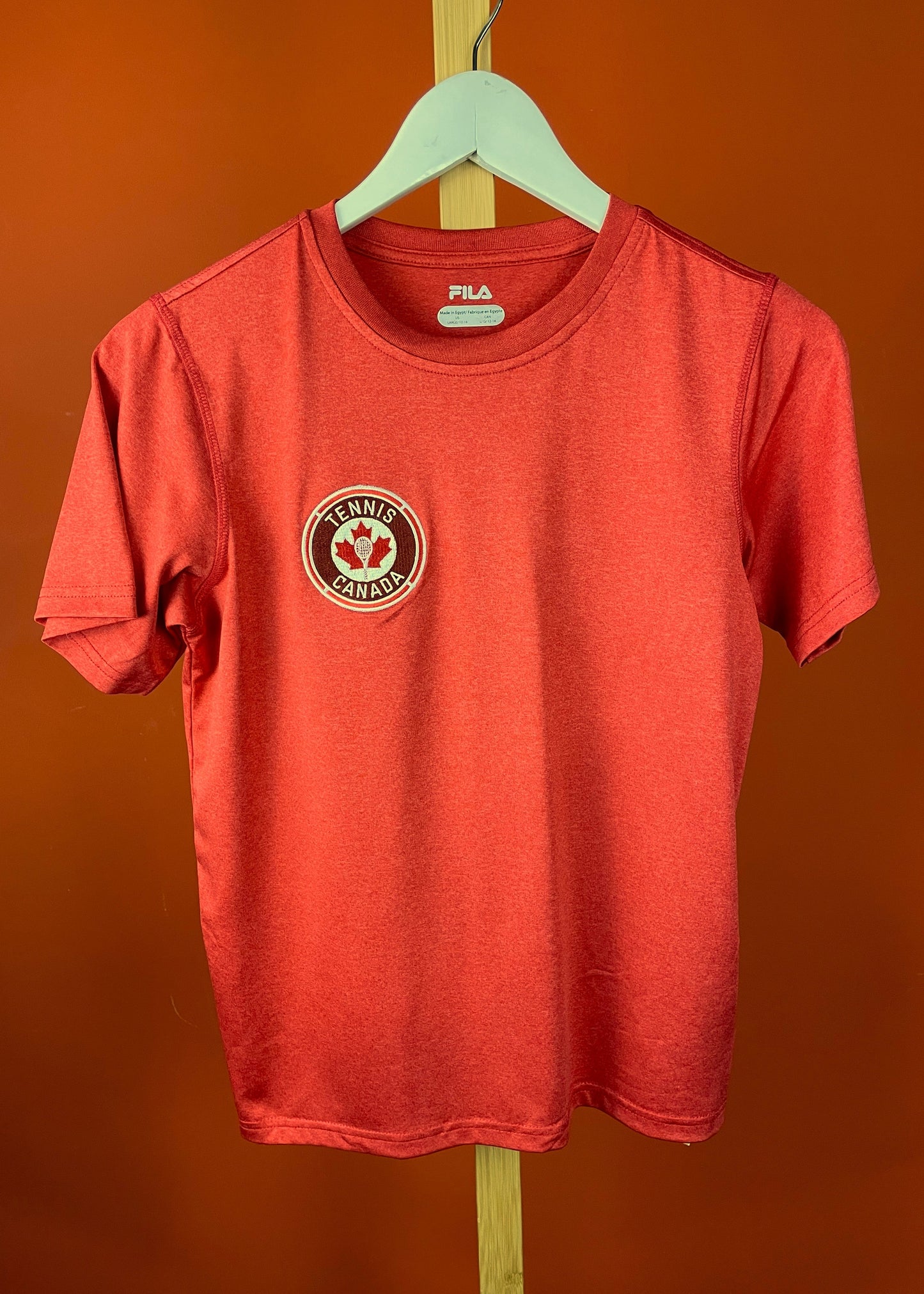Γυναικεία Αθλητική Μπλούζα - Tennis CANADA Jersey FILA σε Κεραμιδί χρώμα (Medium)