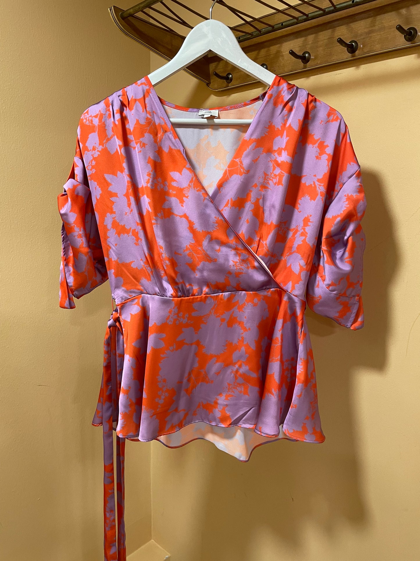 Γυναικεία, Κρουαζέ Μπλούζα RIVER ISLAND σε Μωβ - Πορτοκαλί χρώμα (Medium)