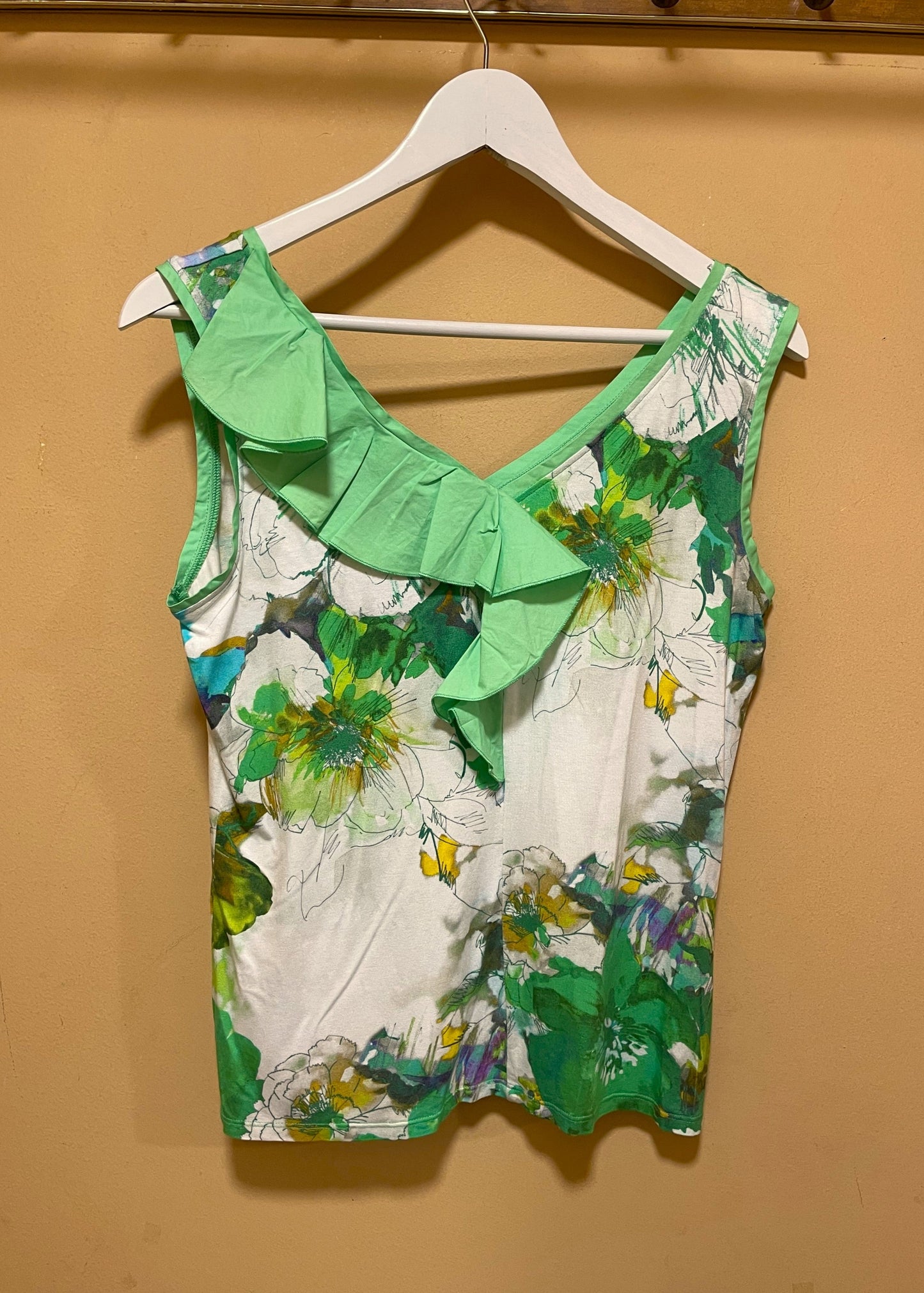 Γυναικεία Μπλούζα NARA CAMICIE σε Λευκό - Πράσινο χρώμα (Medium)