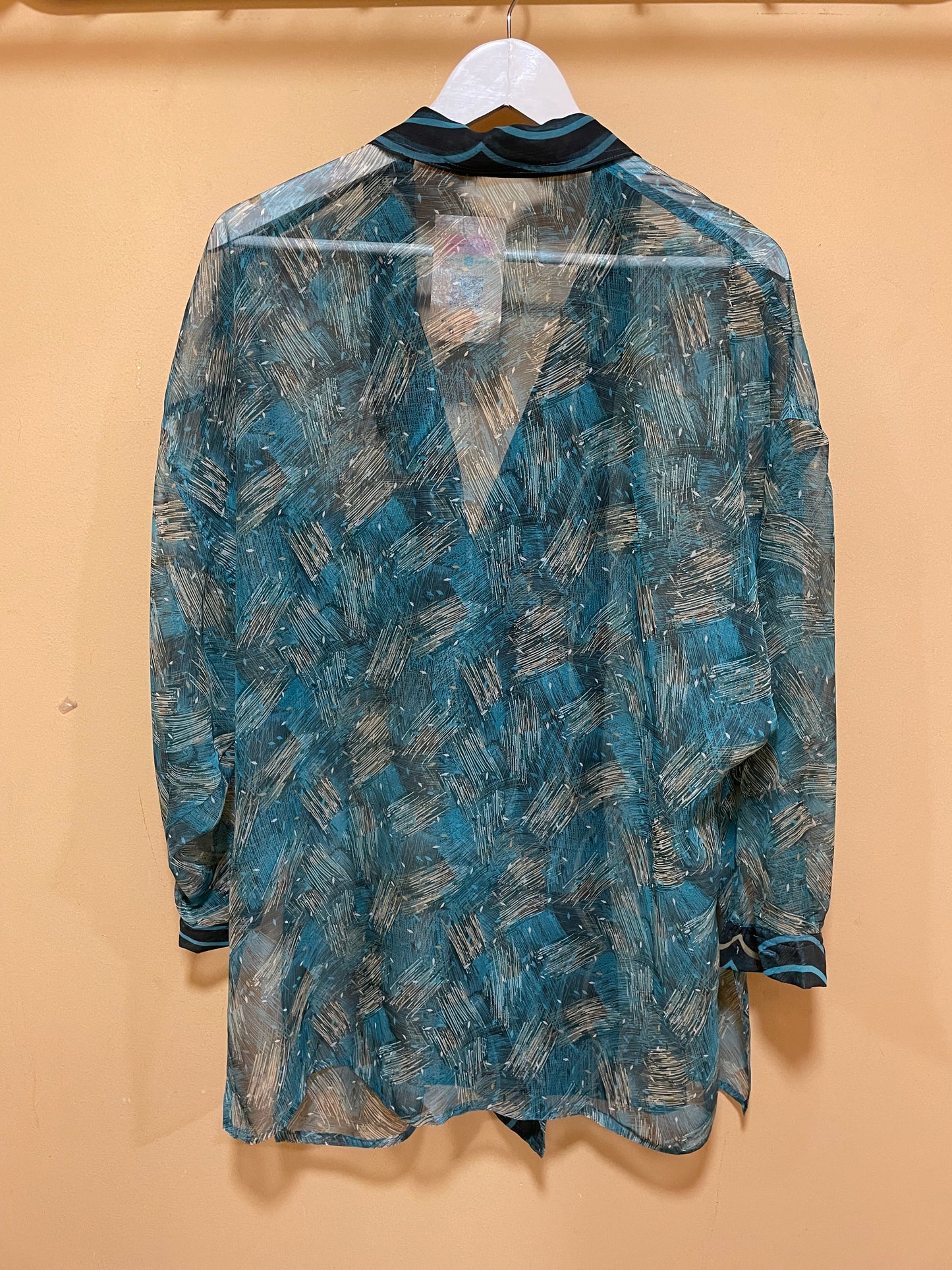 Vintage, Αραχνοΰφαντο Γυναικείο Πουκάμισο σε Πράσινα χρώματα (2XL)