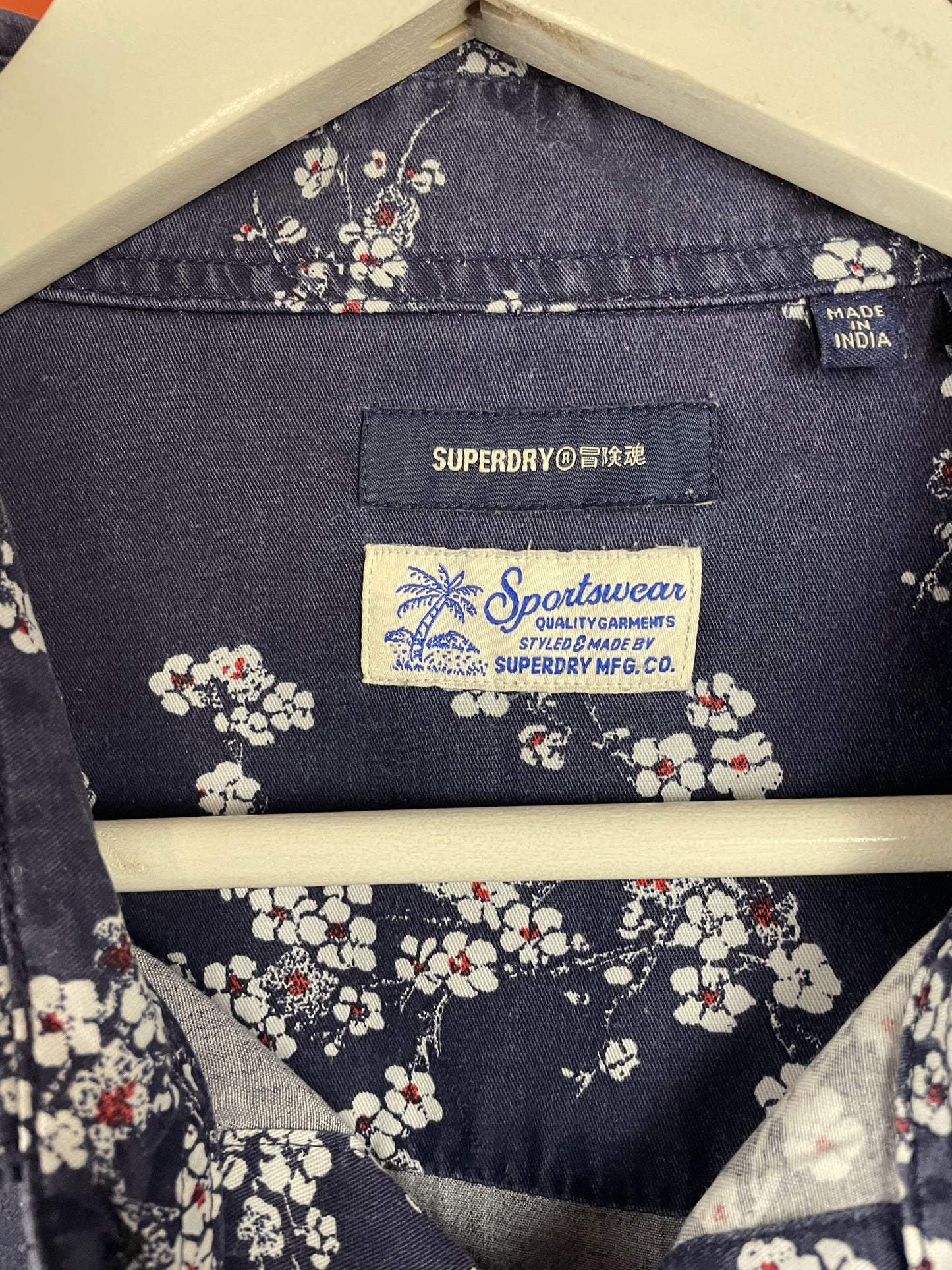Hawaiian Style Πουκάμισο SUPERDRY σε Σκούρο Μπλε χρώμα (ΑΝΔΡΙΚΟ: L - ΓΥΝΑΙΚΕΙΟ: XL)