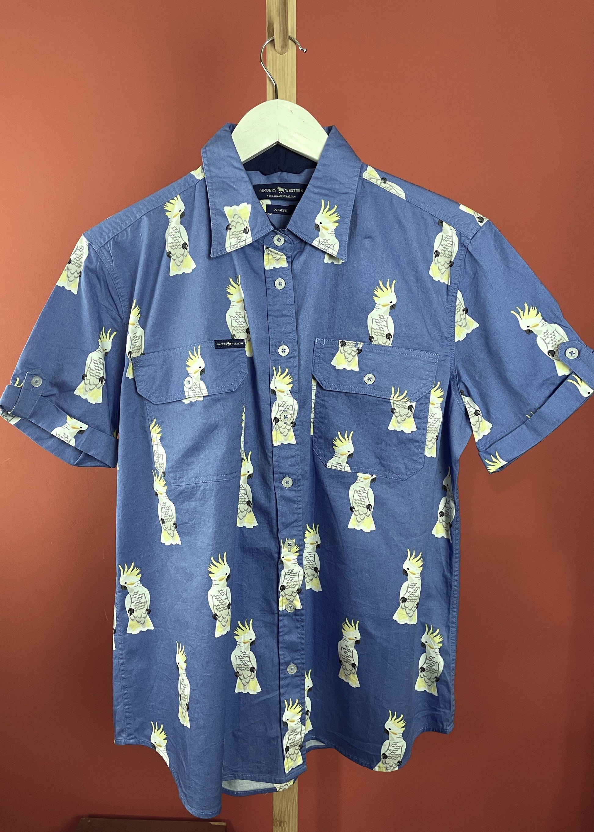 Hawaiian Style Πουκάμισο RINGERS WESTERN Australia σε Σιέλ χρώμα (ΑΝΔΡΙΚΟ: Μ - ΓΥΝΑΙΚΕΙΟ: L)