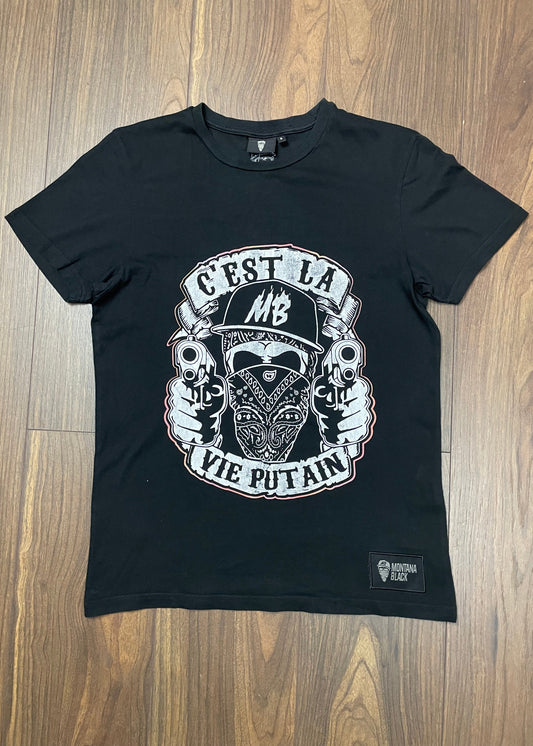 Ανδρική Κοντομάνικη Μπλούζα - T-Shirt MB σε Μαύρο χρώμα (Small)