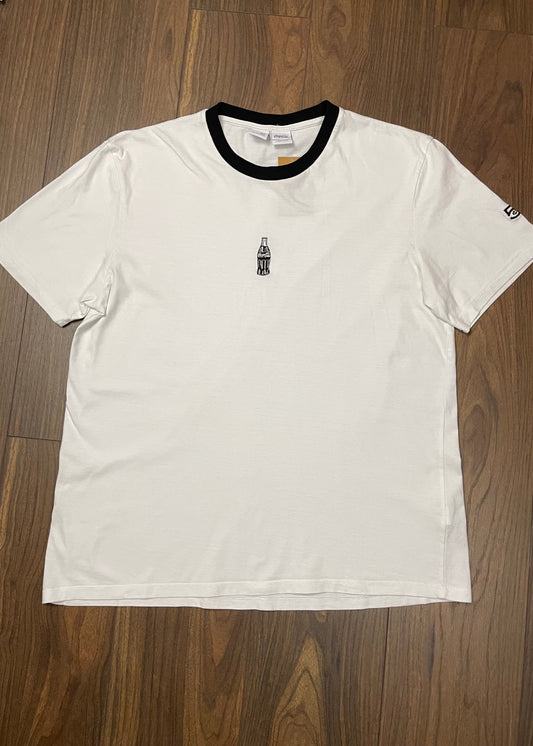 Ανδρική Κοντομάνικη Μπλούζα - T-Shirt Coca Cola σε Λευκό χρώμα (L/XL)