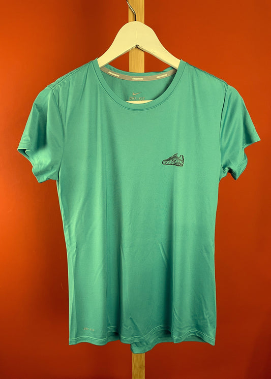 Γυναικεία Αθλητική Μπλούζα - T-Shirt ΝΙΚΕ Dri-Fit σε Βεραμάν χρώμα (Medium)