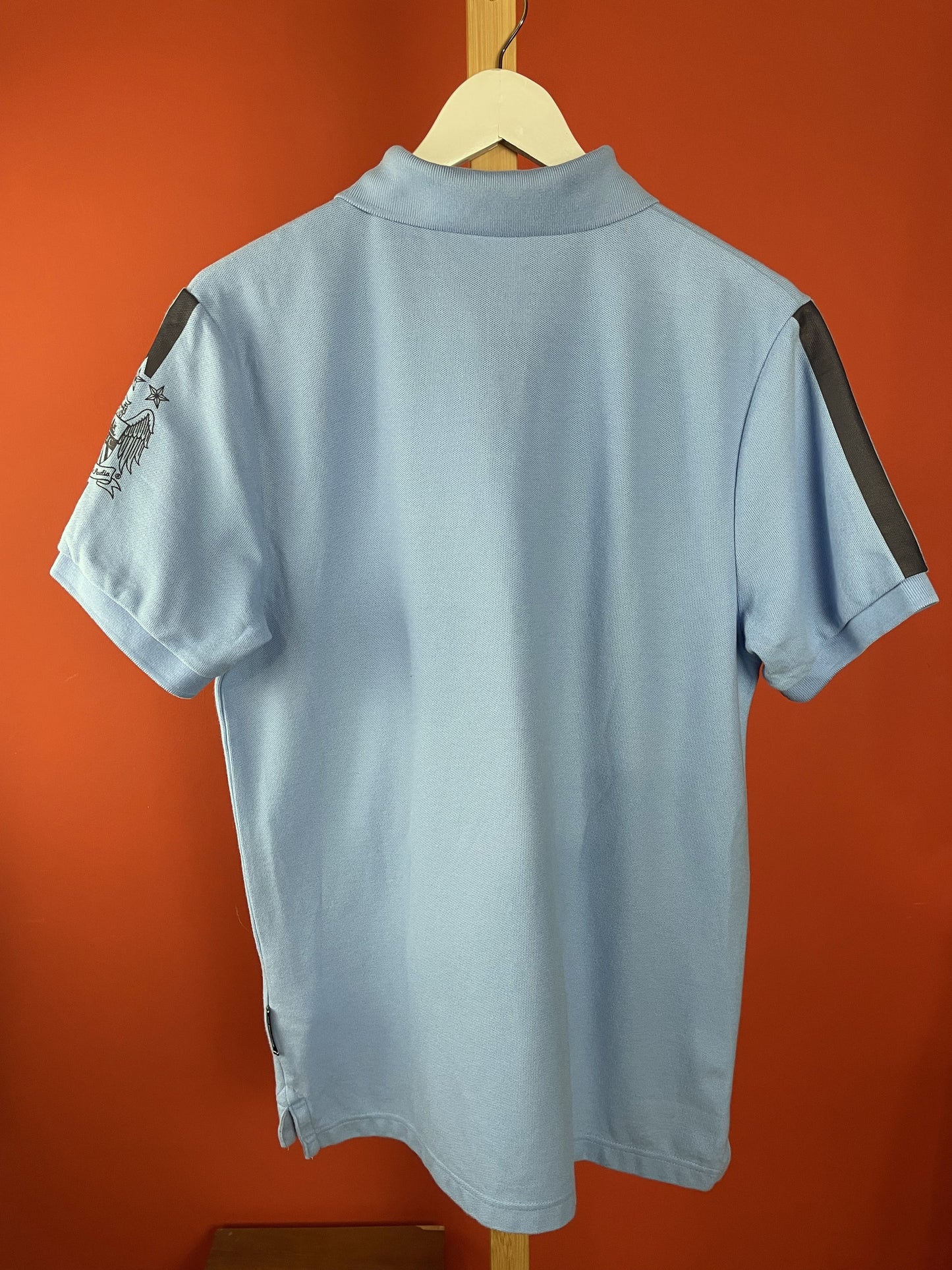 Ανδρική, Kοντομάνικη Μπλούζα -T-Shirt NIKE ΜANCHESTER CITY 2015 - M.C.F.C. Polo Style σε Γαλάζιο χρώμα (Medium)