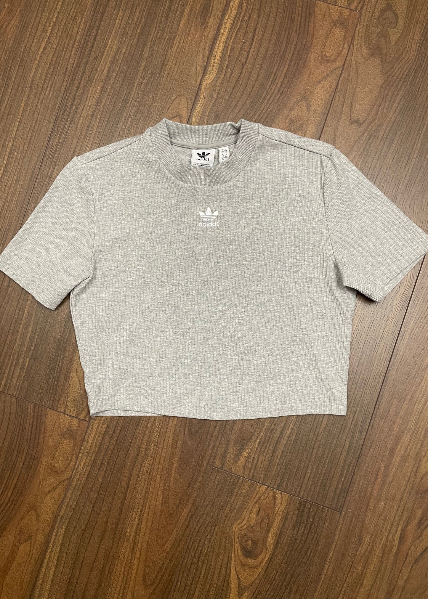 Αθλητική Γυναικεία Μπλούζα - T-Shirt ADIDAS σε Γκρι Χρώμα (M/L)