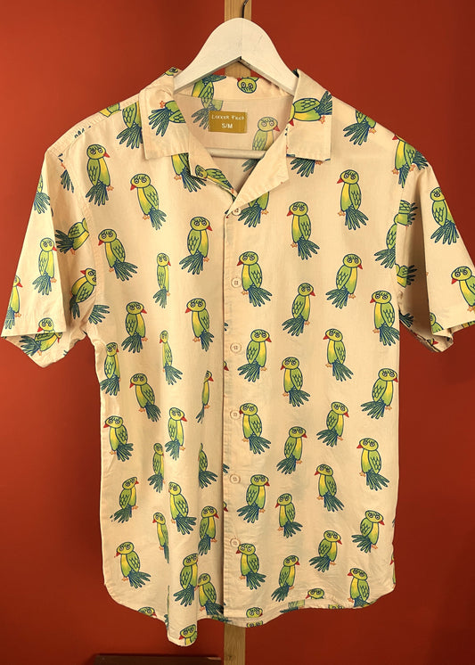Hawaiian Style Κοντομάνικο Πουκάμισο LEKKER FRED σε Μπεζ χρώμα (ΑΝΔΡΑΣ: S - ΓΥΝΑΙΚΑ: M)