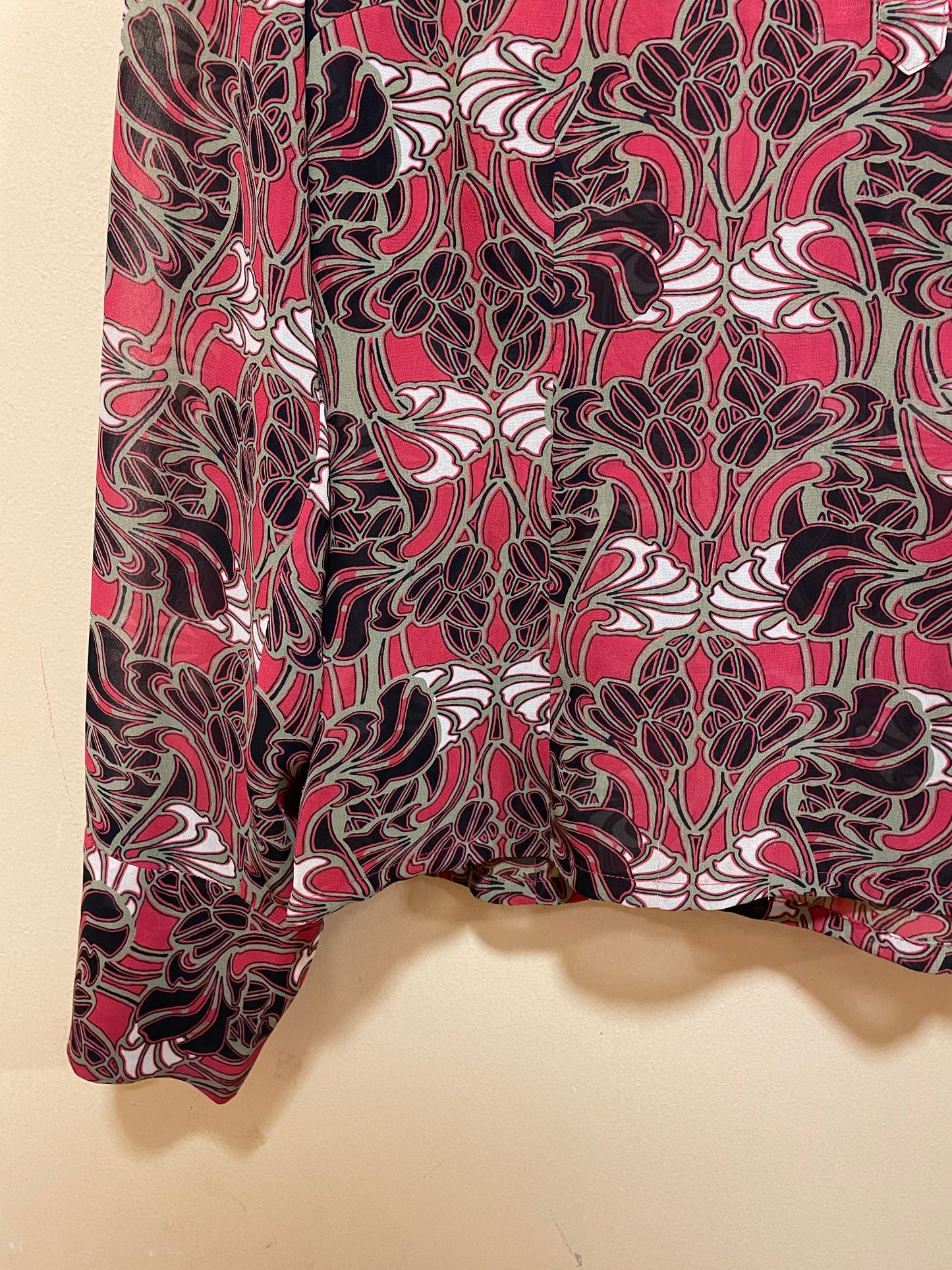 Εμπριμέ Γυναικεία Μπλούζα MEXX σε Κεραμιδί χρώμα (Oversized M)