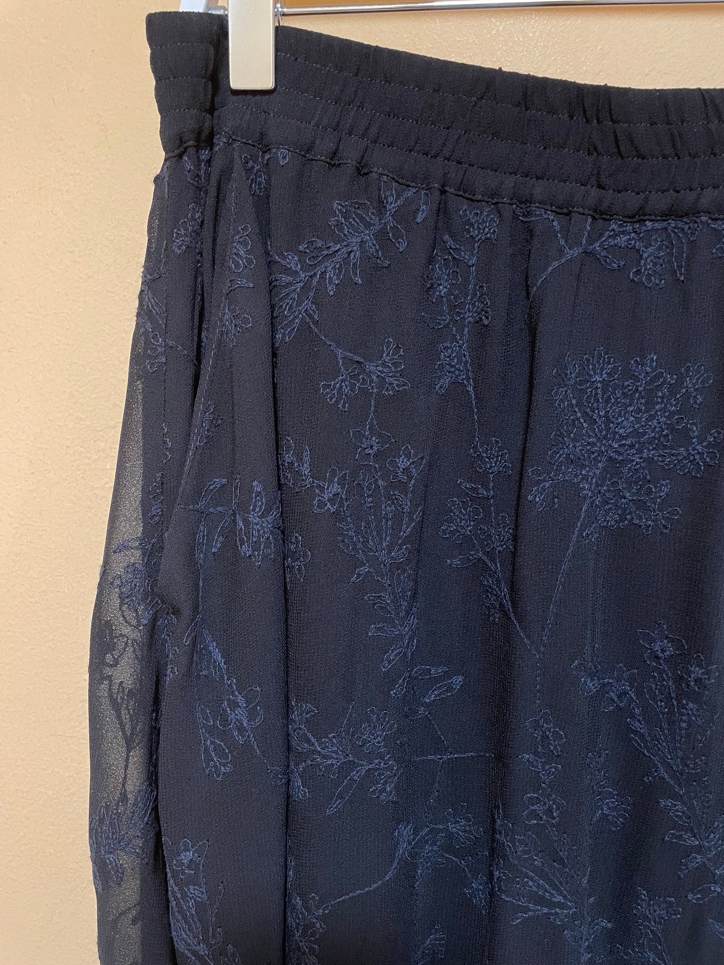 Stock, Maxi Φούστα από Βισκόζη POETRY σε Μαύρο χρώμα (Large)