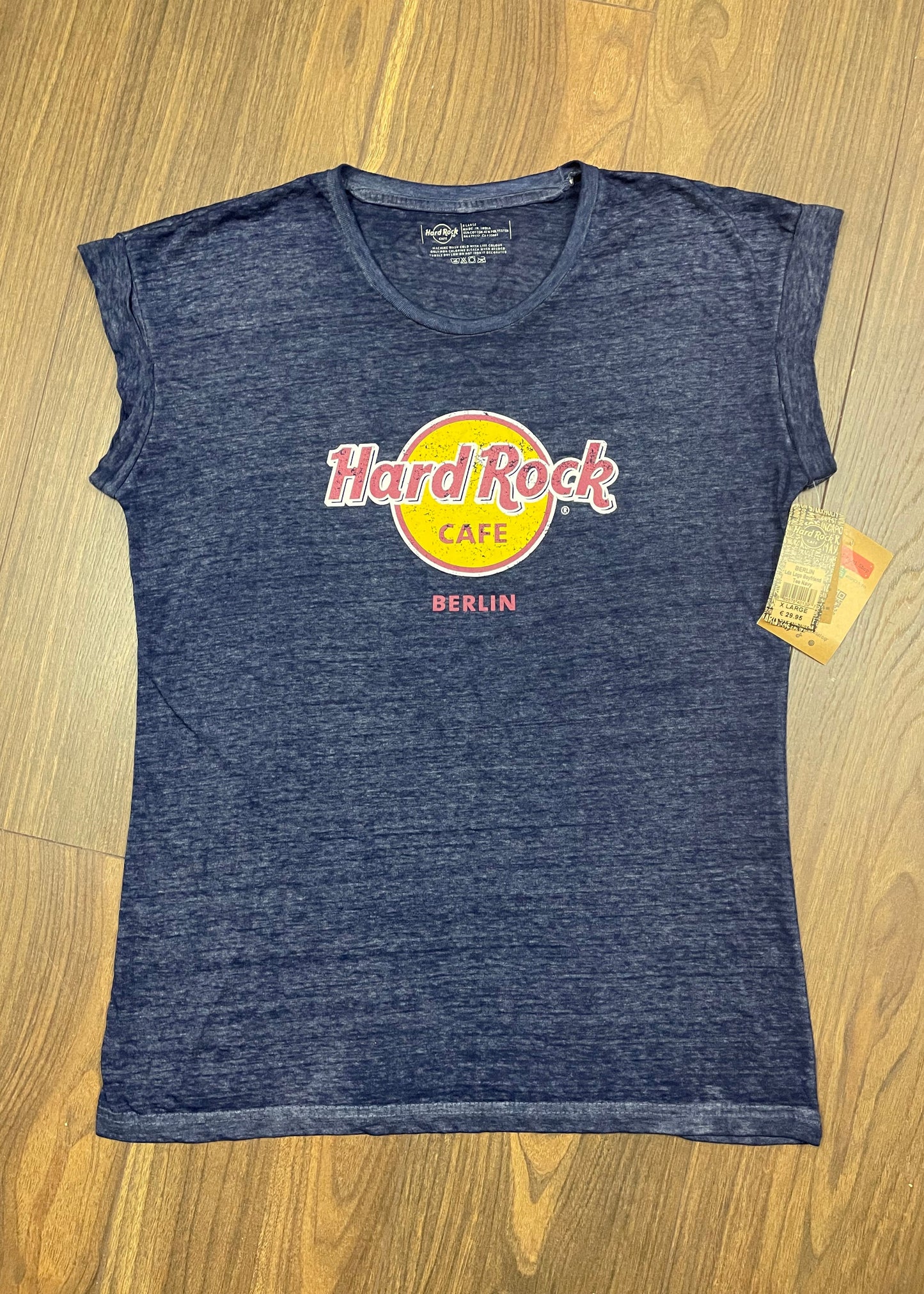 Stock, Sport Γυναικεία Μπλούζα HARD ROCK σε Σκούρο Μπλε χρώμα (Large)