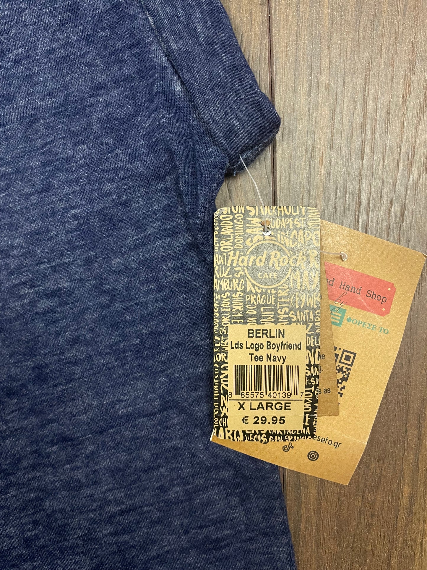 Stock, Sport Γυναικεία Μπλούζα HARD ROCK σε Σκούρο Μπλε χρώμα (Large)