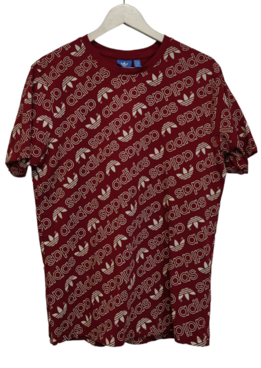 Ανδρική Αθλητική Μπλούζα - T-Shirt ADIDAS σε Κόκκινο Χρώμα (Large)