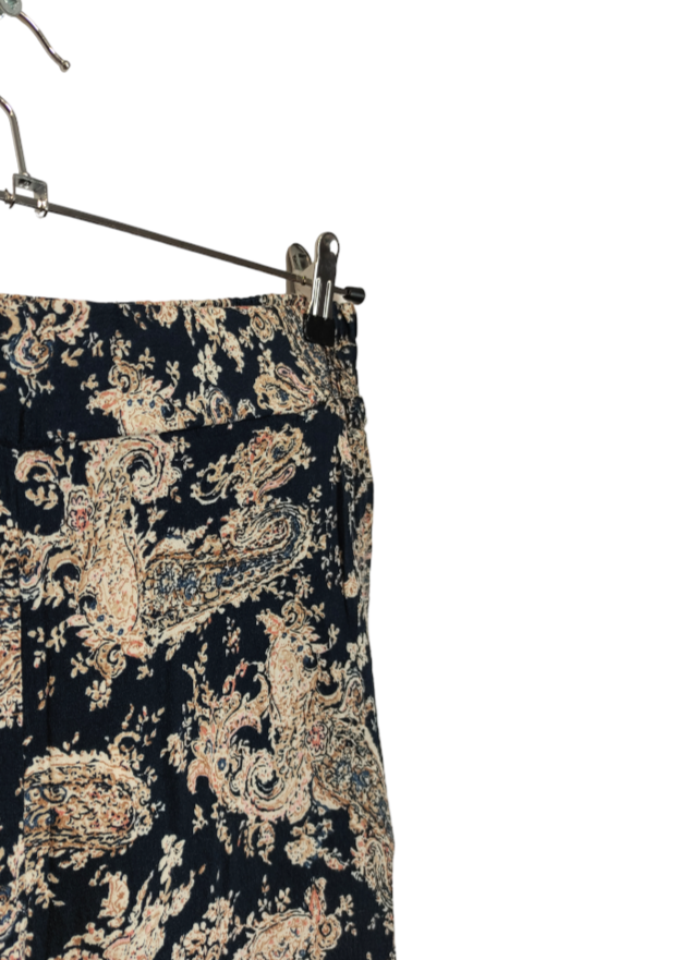 Εμπριμέ Λαχούρ Γυναικεία Παντελόνα LINDEX σε  Σκούρο Μπλε Χρώμα (Medium)
