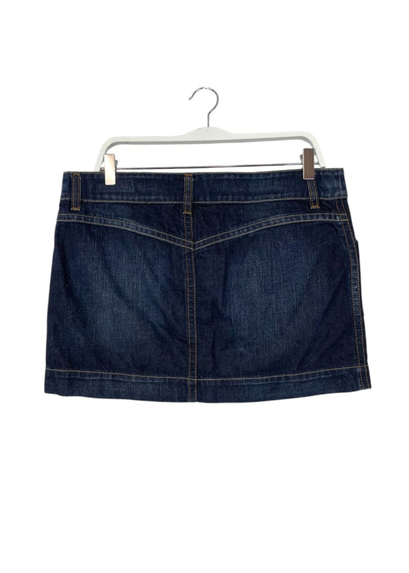 Τζιν, Μίνι Φούστα GAS σε Σκούρο Denim (Large)