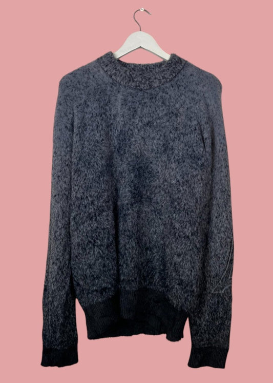 Ανδρική Γούνινη Μπλούζα/Πουλόβερ MANIERE DE VOIR σε Μπλε/Γκρι χρώμα (XL)