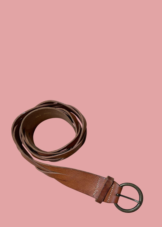 Γυναικεία Ζώνη-Πλεξούδα H&M σε Καφέ χρώμα (XS/S)