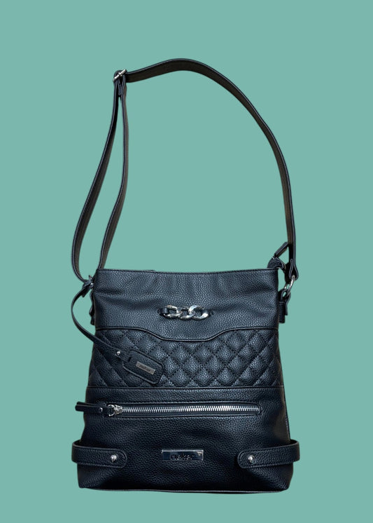 Γυναικεία Τσάντα Ταχυδρόμου RIEKER  σε Μαύρο χρώμα