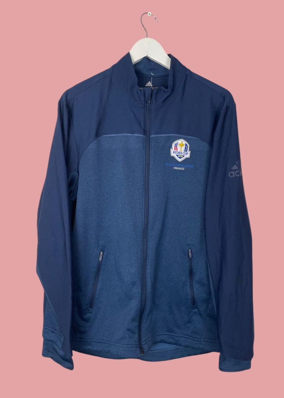 Ανδρική Αθλητική Ζακέτα ADIDAS σε Σκούρο Μπλε χρώμα (Medium)