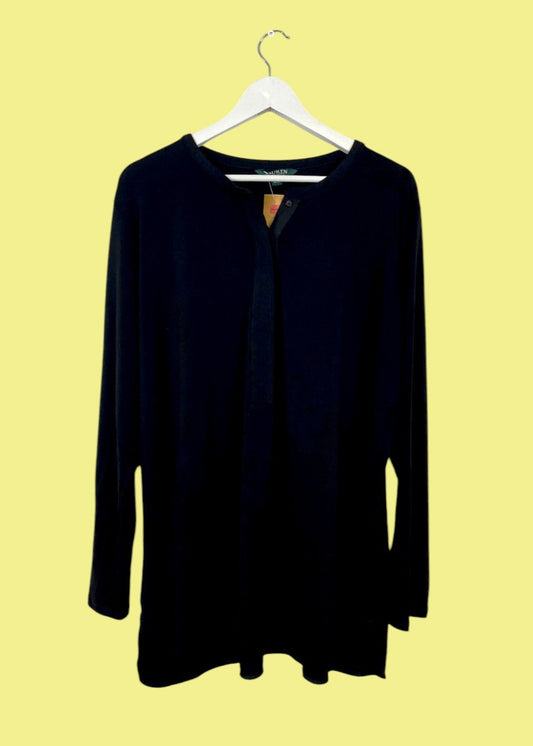 Ελαστική Γυναικεία Μπλούζα RALPH LAUREN σε Μαύρο χρώμα (2XL/3XL)